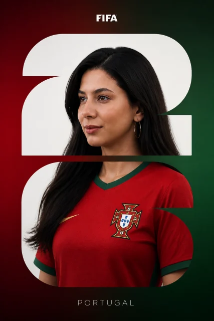 Transform the uploaded portrait into a premium typography-mask FIFA World Cup 2026 poster featuring a HIGH-QUALITY hyper-realistic 3D urban animated character while preserving the subject's identity exactly. PRESERVE: •…